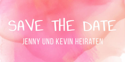 Save-the Date-Karte zur Hochzeit