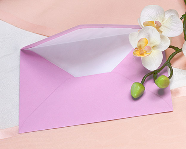 Umschlag Orchidee gerippt