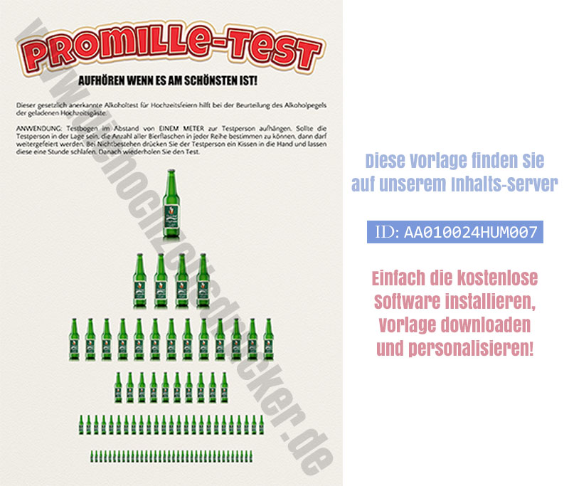 Vorlage Promille-Test