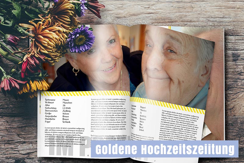 Goldene Hochzeitszeitung