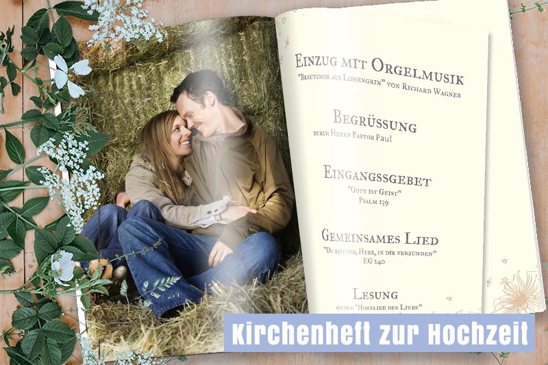 Kirchenheft zur Hochzeit