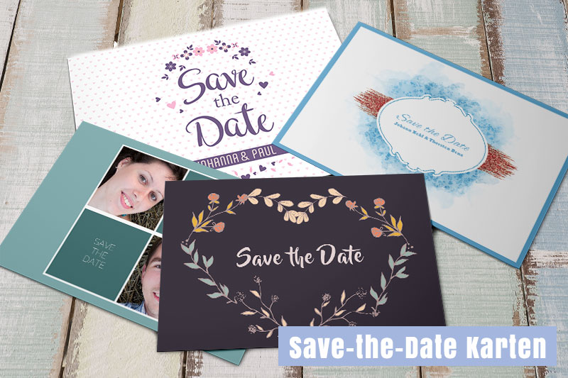 Save-The-Date Karte Hochzeit